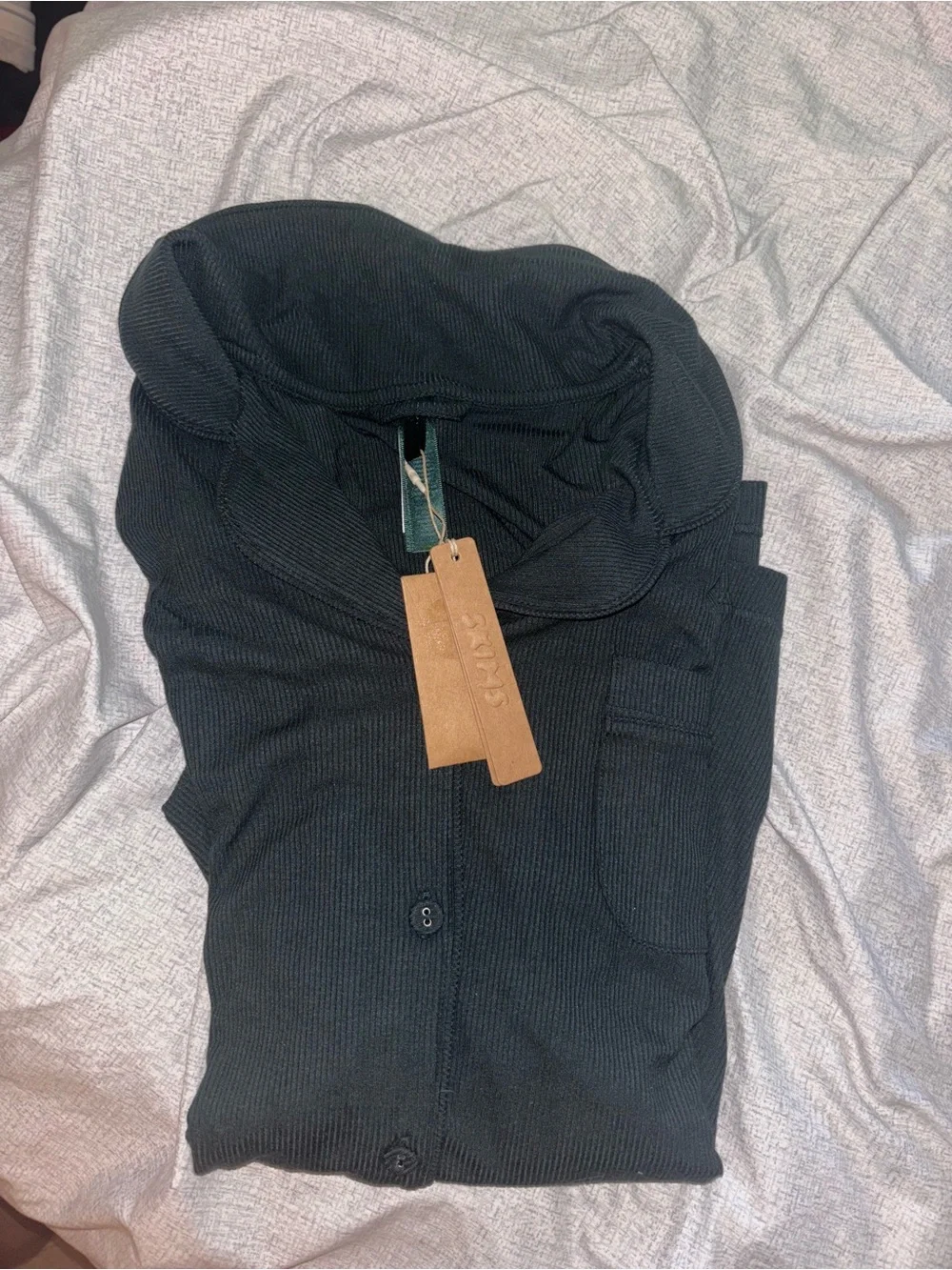 SKIMS SOFT LOUNGE RIB top CYPRESS - Picture 2 of 4